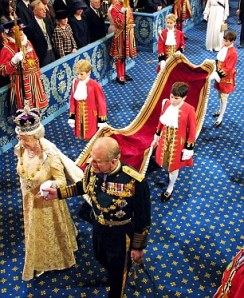 BRITAIN'S QUEEN ELIZABETH AND THE DUKE OF EDINBURGH ATTEND THE STATE OPENING OF PARLIAMENT IN LONDON