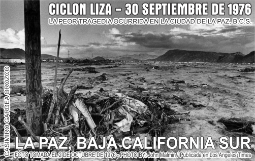 FOTO DEL CICLON LIZA TOMADA EL 2 DE OCTUBRE DE 1976