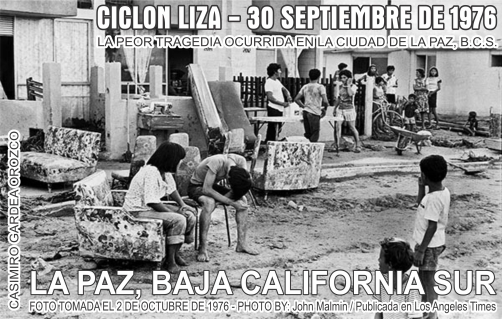 FOTO DEL CICLON LIZA TOMADA EL 2 DE OCTUBRE DE 1976 ----